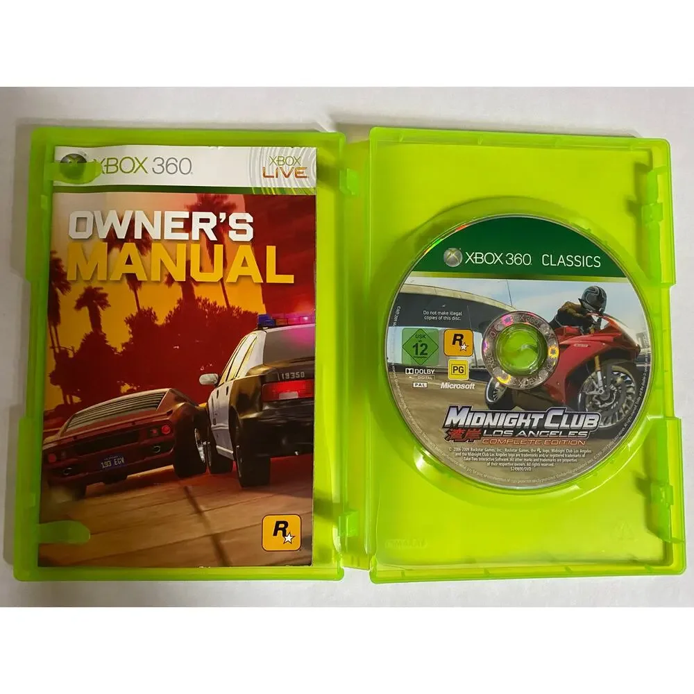 Midnight club Los Angeles Complete edition Xbox 360 classics